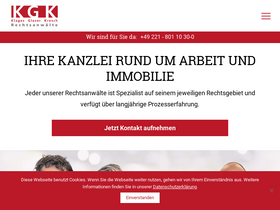 'kgk-kanzlei.de' screenshot