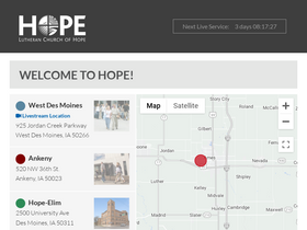 'lutheranchurchofhope.org' screenshot