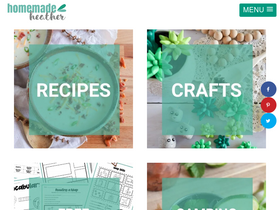 'homemadeheather.com' screenshot