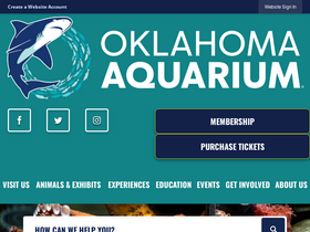 'okaquarium.org' screenshot