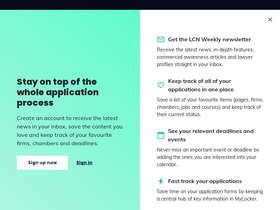 'lawcareers.net' screenshot