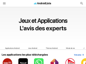 'androidlista.fr' screenshot