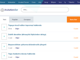 'avukatlarasor.net' screenshot