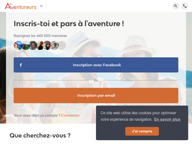 'lesaventureurs.com' screenshot
