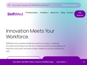 'shiftmed.com' screenshot