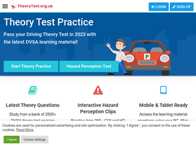 'theorytest.org.uk' screenshot