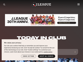 'jleague.co' screenshot