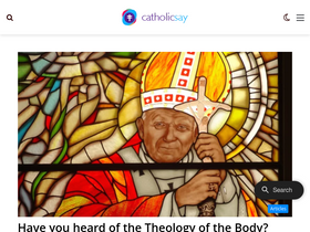 'catholicsay.com' screenshot