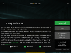 'csr2racers.com' screenshot