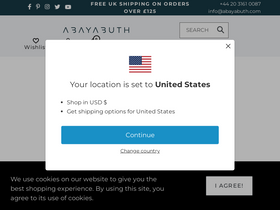 'abayabuth.com' screenshot
