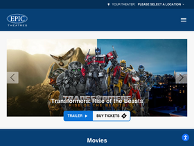 'epictheatres.com' screenshot