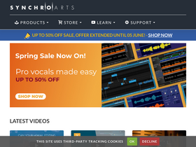 'synchroarts.com' screenshot