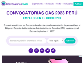 'convocatoriascas.com' screenshot