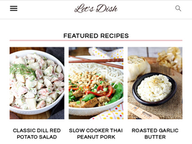 'letsdishrecipes.com' screenshot