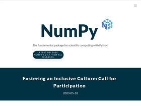 'numpy.org' screenshot