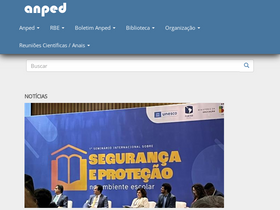 'anais.anped.org.br' screenshot
