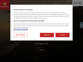 'myswitzerland.com' screenshot