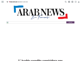 'arabnews.fr' screenshot