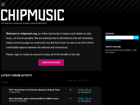 'chipmusic.org' screenshot
