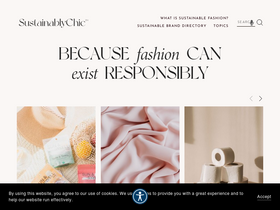 'sustainably-chic.com' screenshot