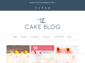 'thecakeblog.com' screenshot