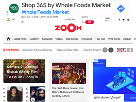 'zoomtventertainment.com' screenshot