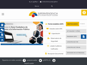 'seps.gob.ec' screenshot