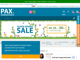 'paxraamdecoratie.nl' screenshot