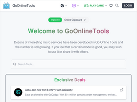 'goonlinetools.com' screenshot
