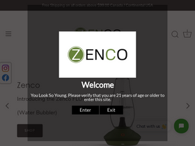 'thezenco.com' screenshot