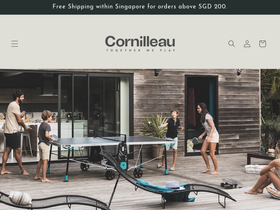 cornilleau-tabletennis.com.sg homepage screenshot