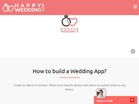 'happywedding.app' screenshot