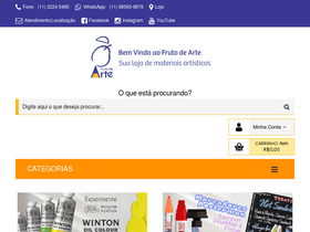 'frutodearte.com.br' screenshot