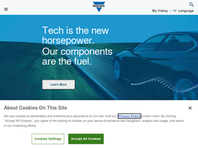 'vishay.com' screenshot