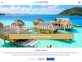 'luxtripper.co.uk' screenshot