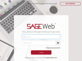 'sageweb.com' screenshot
