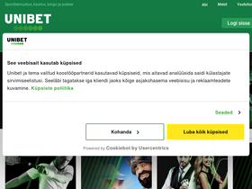 'unibet.ee' screenshot