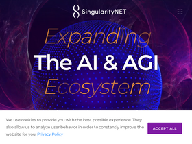 'singularitynet.io' screenshot