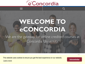'econcordia.com' screenshot