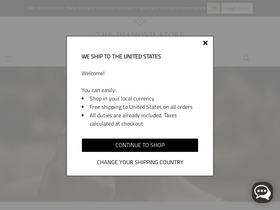 'thediamondstore.co.uk' screenshot