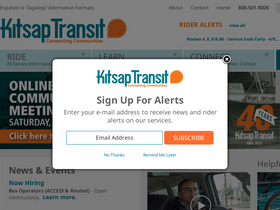 'kitsaptransit.com' screenshot