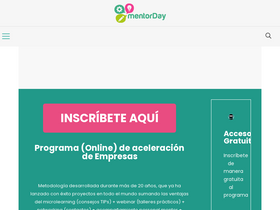 'mentorday.es' screenshot