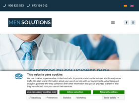 'mensolutions.es' screenshot