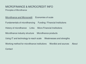 microfinanceinfo.com