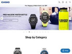 'casio.com' screenshot