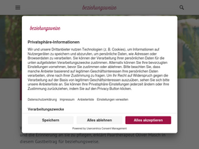 'beziehungsweise-magazin.de' screenshot