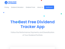 'trackyourdividends.com' screenshot