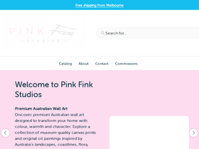 pinkfink.com.au homepage screenshot