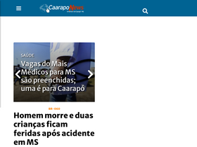 'caaraponews.com.br' screenshot