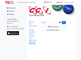'crowncaps.info' screenshot